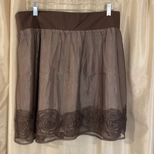 Beautiful fancy brown skirt by Old Navy